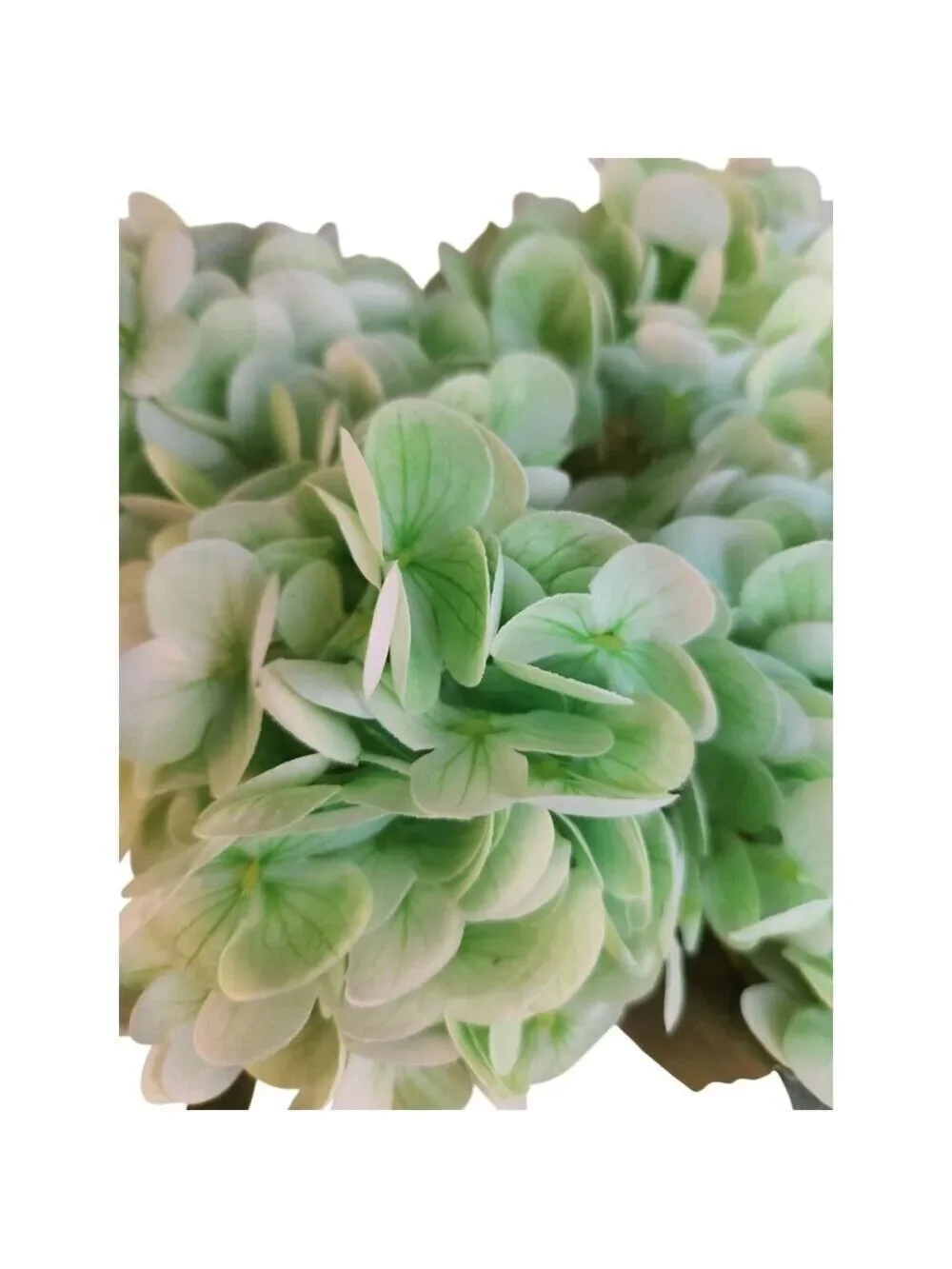 Light Green Hydrangea Stem Artificial Silk Flower Spring Wedding Decor